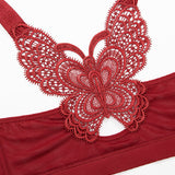 Front Closure Minimizer Butterfly Backless Bra Adjustable Wireless Comfort Bra