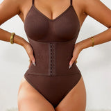 Waist Enhanced Double Layer Tummy Control Shapewear Bodysuit