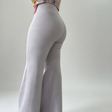 High Waist Button Fly Butt Lifting Sculpt Flare Girdle Pants