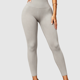 High Waist Ribbed Seamless Hip Lift Yoga Leggings