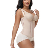 Adjustable Strap Double Compression Hourglass Zipper Waist Trainer Vest