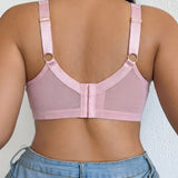 Mesh Adjustable Strap Plus Size Support Shapewear Bra