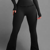 Ballet Ruffled Flare Leggings