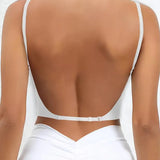 U Shaped Backless Seamless Wire Free Push Up Bra