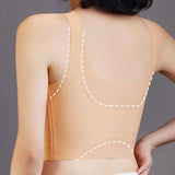 Plus Size Breathable Tank Top Push up Bra Side Smoothing