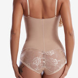 Sleeveless Lace Patchwork One Piece Shapewear Bodysuits