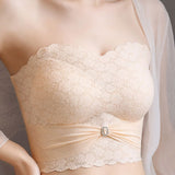 Sexy Push up Non Slip Wire Free Bra with Removable Shoulder Strap