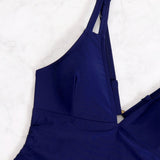 Women's Deep V Sexy Shapewear Swimsuit with Drawstring
