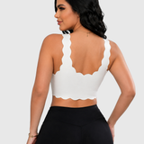 Front Hook Lace Scalloped Edge Plus Size Shapewear Bra