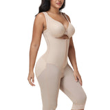 Double Compression Tummy Control Mid-length Shapewear with Detachable Waist Trainer
