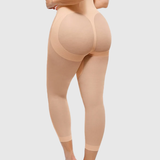 Seamless Tummy Control Butt-Lifting Shaping Mesh Capri Leggings