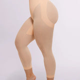 Seamless Tummy Control Butt-Lifting Shaping Mesh Capri Leggings
