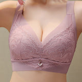Push up Wireless lace Minimizer bra