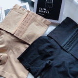 High Waist Stretchy Hourglass Buckle Belt Corset Butt Lift Shapewear Shorts
