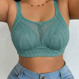 Mesh Adjustable Strap Plus Size Support Shapewear Bra