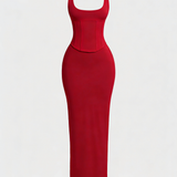 Hourglass Figure Body Shaper The Corset Maxi Dress Two-Piece Set
