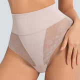 High Waist Large Size Lace Seamless Tummy Control Panties