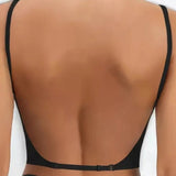 U Shaped Backless Seamless Wire Free Push Up Bra