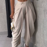 Sorelyne® Leisure High Waisted Pleated Wide Leg Harem Pants