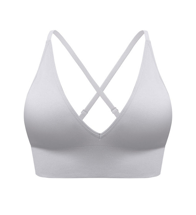 Deep V Triangle Cup Beautiful Back Bra With Adjustable Strap