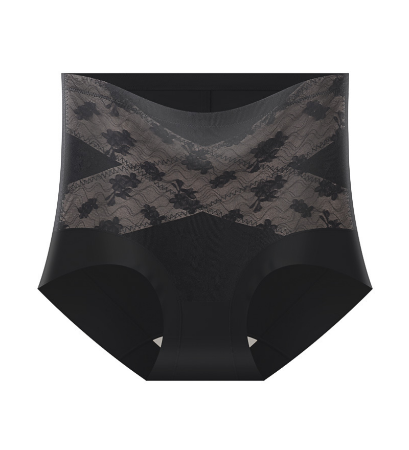 High Waist Floral Lace Tummy Control Shaping Panties