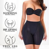 Mesh High Waisted Hip Lifting Shaping Shorts With Sponge Pad