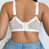 Mesh Adjustable Strap Plus Size Support Shapewear Bra