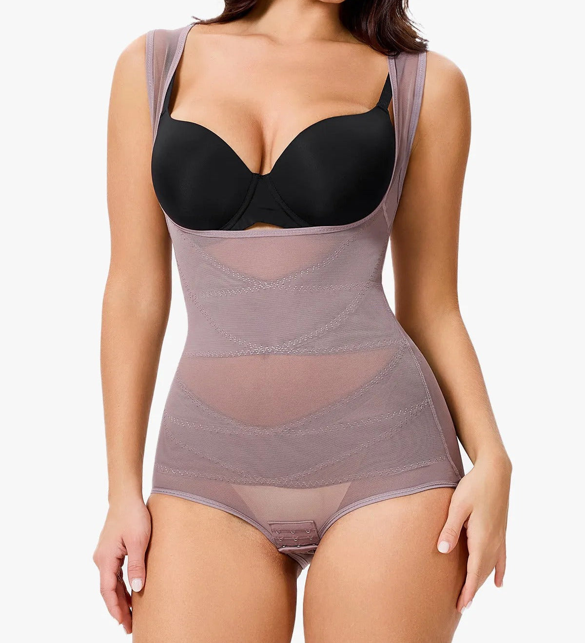 Mesh Seamless Waist Slimmer Corset Butt Shaping Shapewear Bodysuit