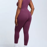High Compression Front Zip SleevelessTummy Control Butt Lifting Shapewear Active Jumpsuit