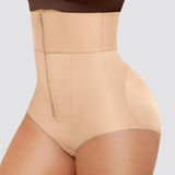 High Waist Zipper Tummy Control Butt Lifting Shaper Shorts