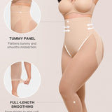 Seamless Tummy Control Butt-Lifting Shaping Mesh Capri Leggings
