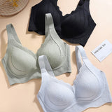 Large Size Thin Seamless Wireless Anti Sagging Bra