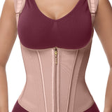 Adjustable Strap Double Compression Hourglass Zipper Waist Trainer Vest