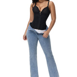 Sorelyne® Girdles Colombianas Love Pattern Corset Top Zipper Waist Trainer