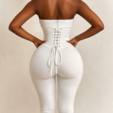 Hourglass Strapless Detachable Corset Waist CincherJumpsuit Two-Piece Set