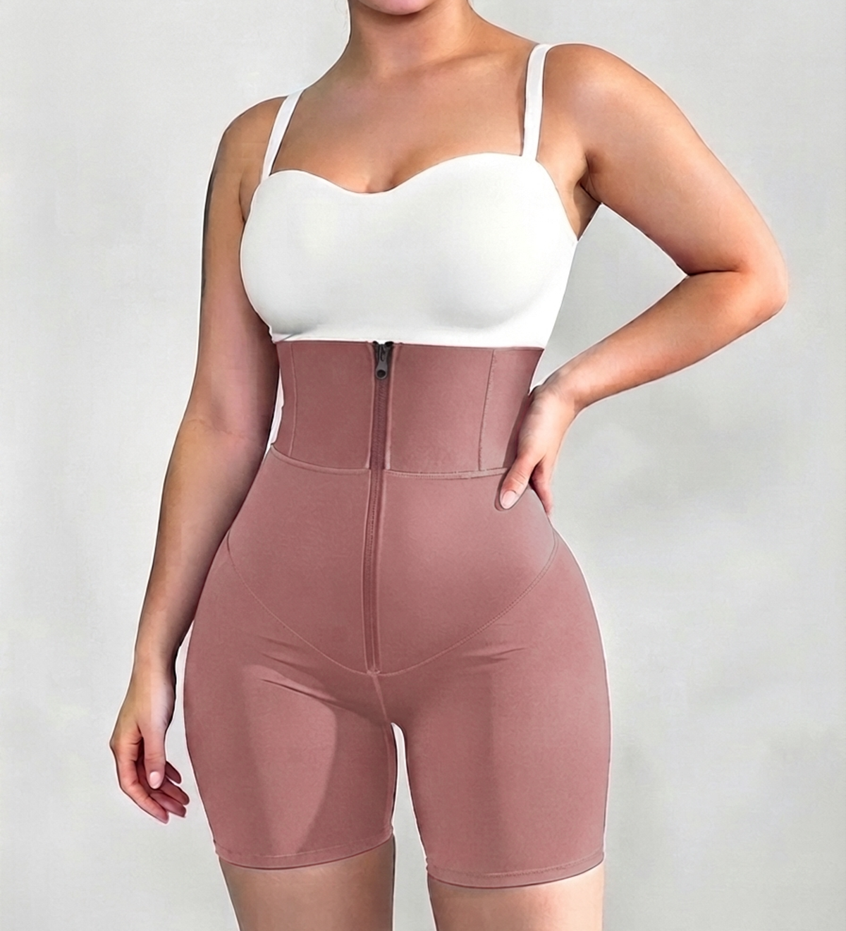 High Waist Tummy Control Shapewear Zipper Shorts