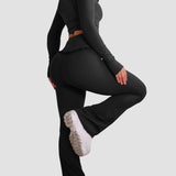 Ballet Ruffle Sports Tight-Fitting Height Elasticity Fitness Yoga Set