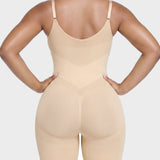 V-shaped Tummy Control Shapewear Zip-up Bodysuit