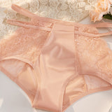 Sexy Ice Silk Lace High Waist Tummy Control Panties