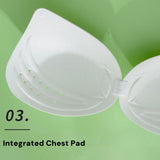 Plus Size Breathable Tank Top Push up Bra Side Smoothing