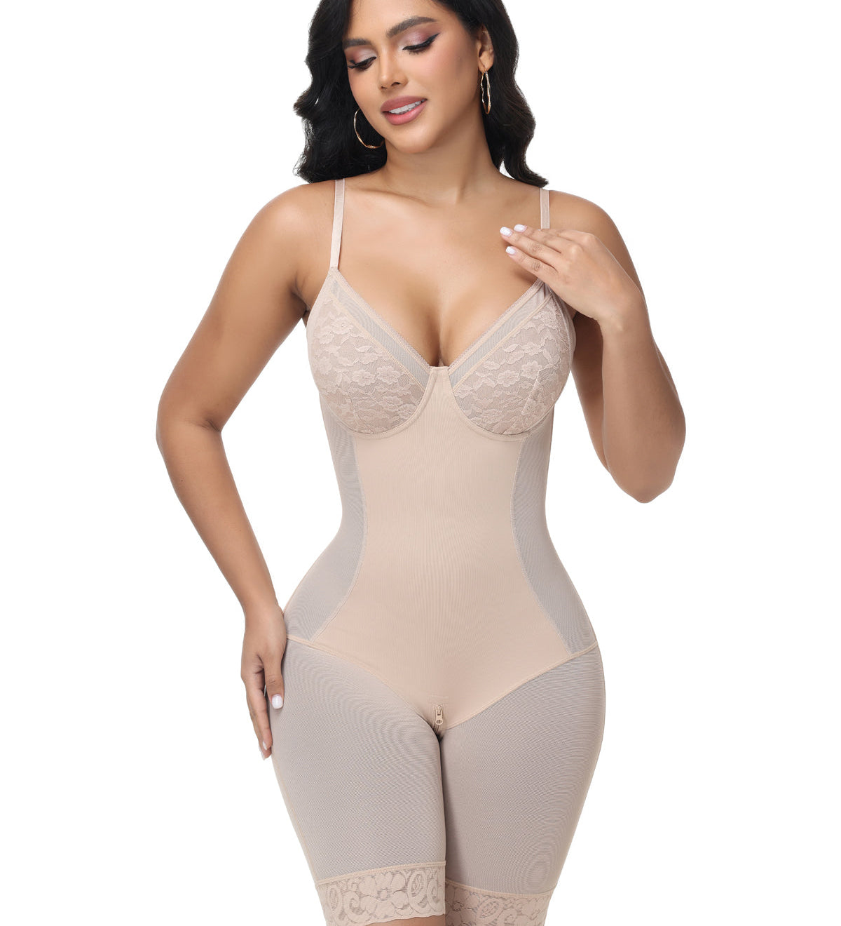 Sorelyne® Butt Lifter Shapewear Bodysuit With Lace Cup