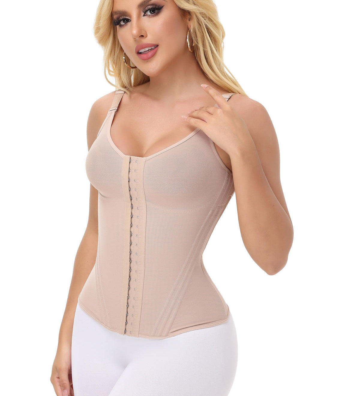 Sorelyne® Girdles Colombianas Mesh Waist Trainer Vest With Nippel Covers