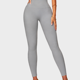 High Waist Ribbed Waistband Seamless Butt Lifting Yoga Leggings