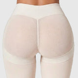High Waist Mesh Butt Lifter Compression Shaping Shorts