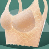 Plus Size Breathable Tank Top Push up Bra Side Smoothing