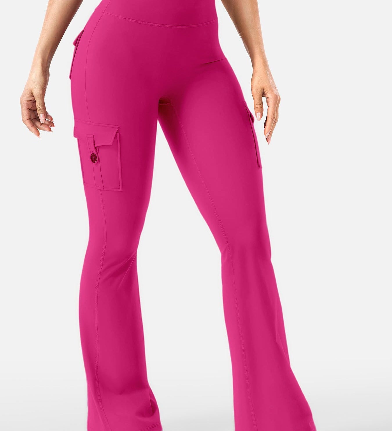 High Waisted Stretch Butt Lifting Cargo Leggings