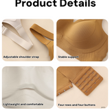 Thin Breathable Wire Free Double Lift Anti Sagging Minimizer Bra