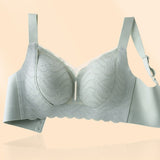 Soft Lace Wireless Full Coverage Minimizer Bra with Wide Straps