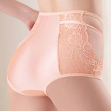Sexy Ice Silk Lace High Waist Tummy Control Panties