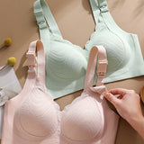 Front Buttoned Push up Wireless Bra Maternity Nursing Bra